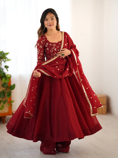 Gown Dupatta Set