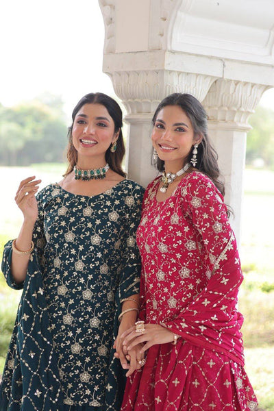 Kurta Sharara Dupatta Set