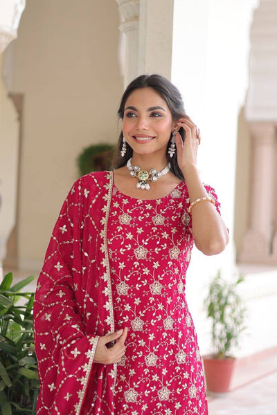 Kurta Sharara Dupatta Set