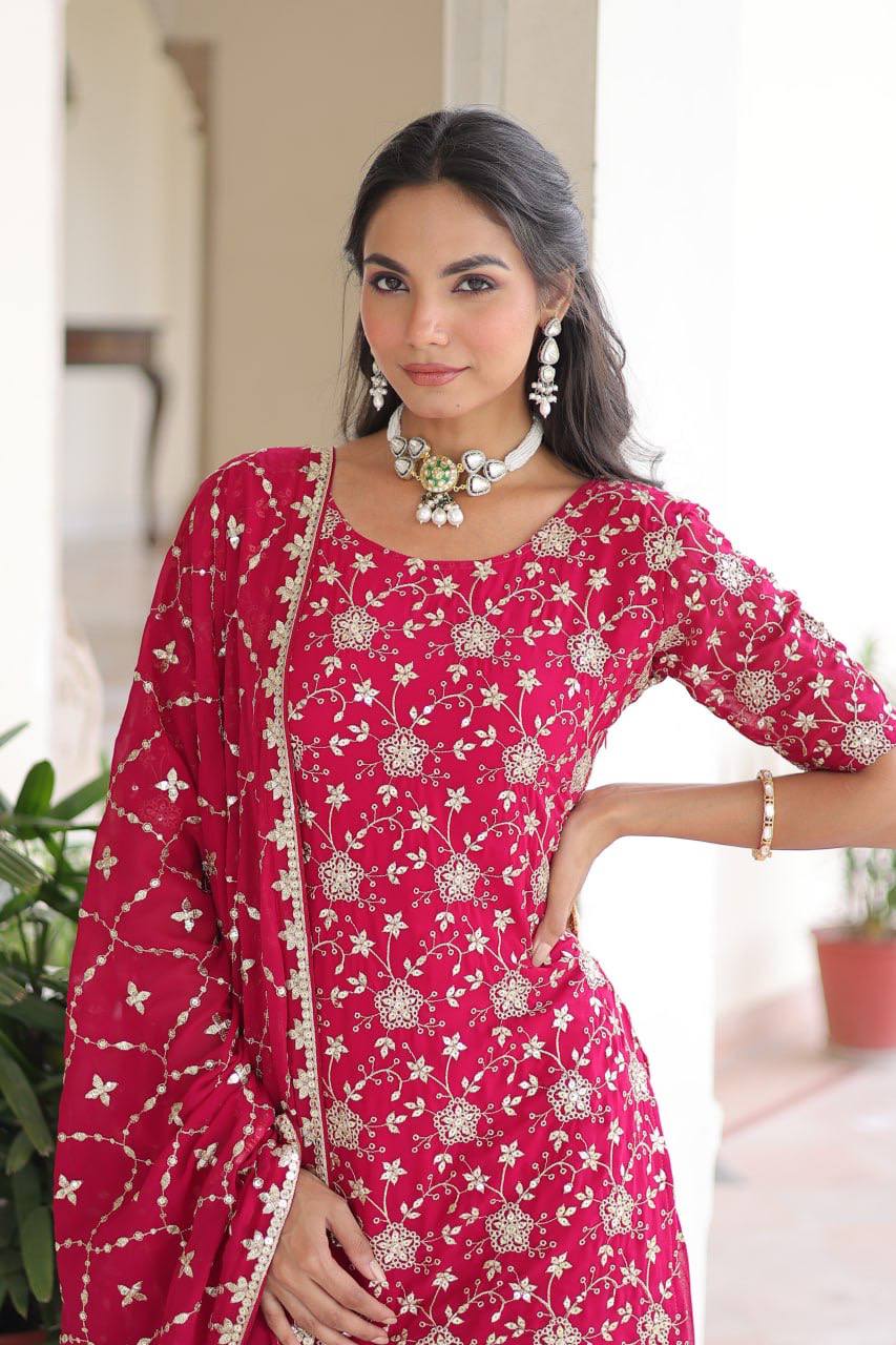 Kurta Sharara Dupatta Set