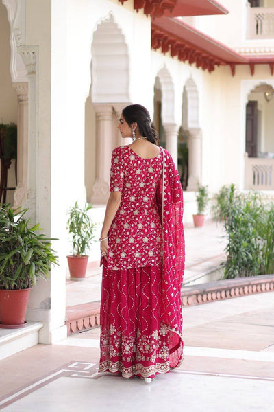 Kurta Sharara Dupatta Set