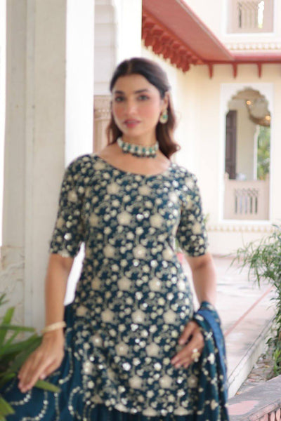 Kurta Sharara Dupatta Set