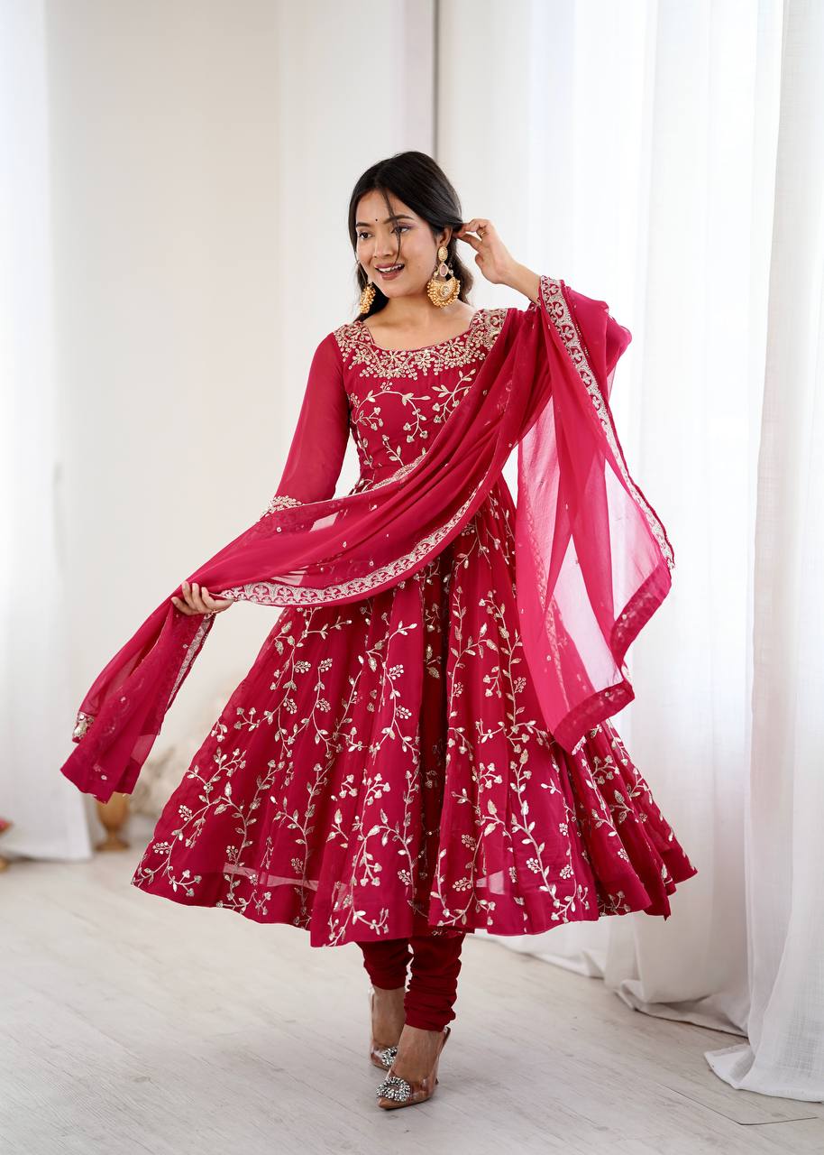 Gown With Dupatta