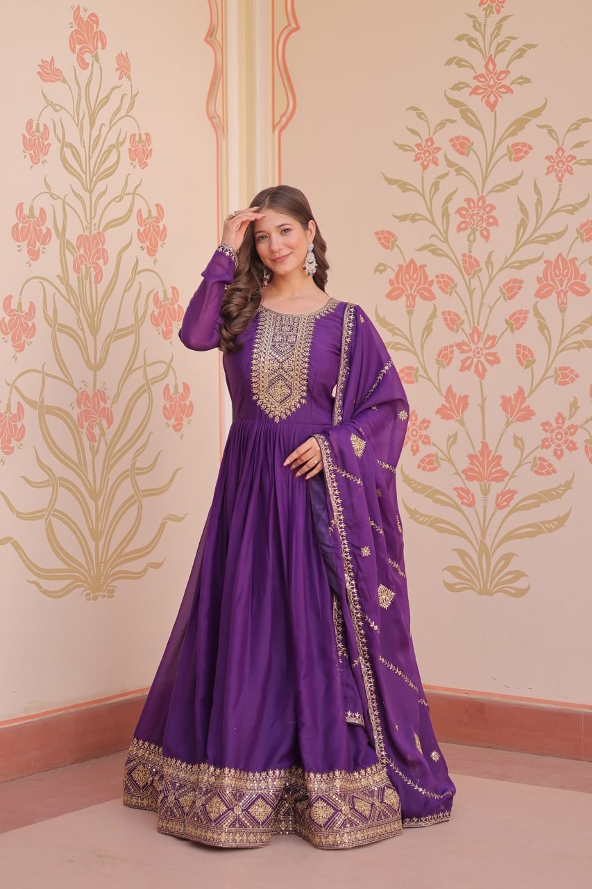 Gown With Dupatta