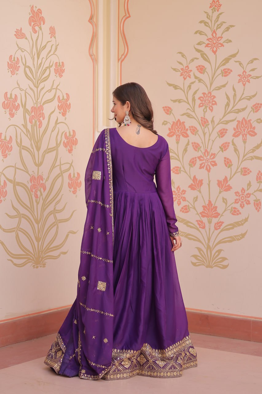 Gown With Dupatta