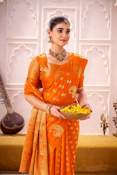 Roop Silk woven with zari work