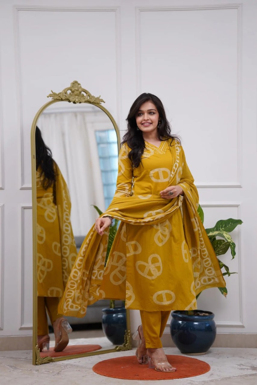 Kurti With Pant & Dupatta