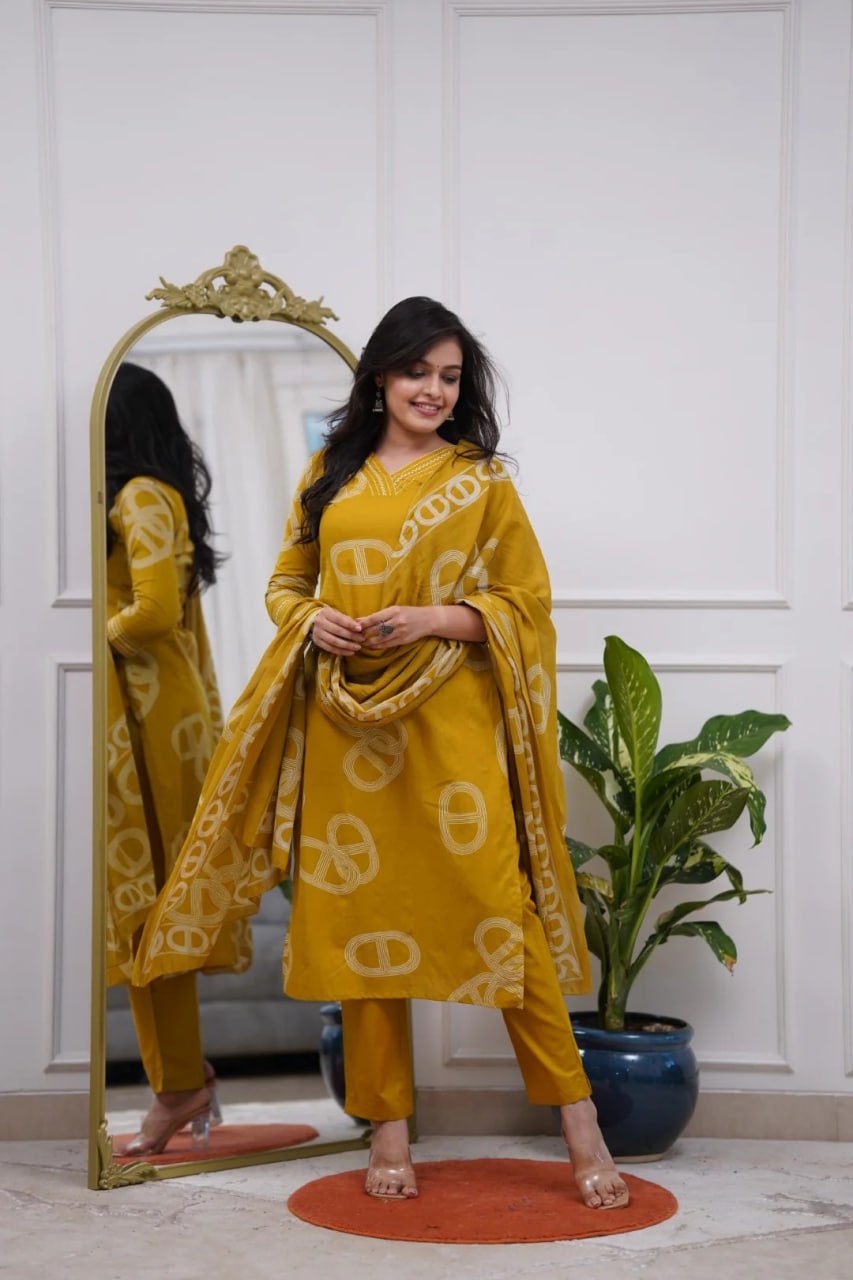 Kurti With Pant & Dupatta
