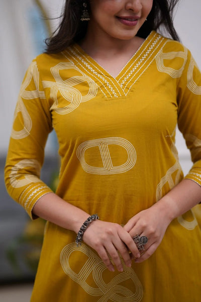 Kurti With Pant & Dupatta